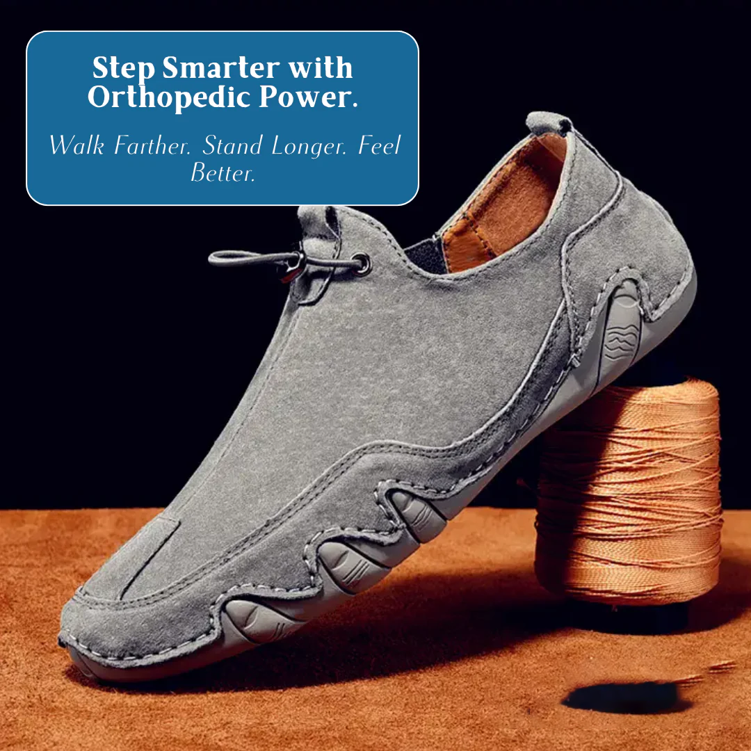 Durable Construction Men's Lightweight Suitable Orthopedic Loafers