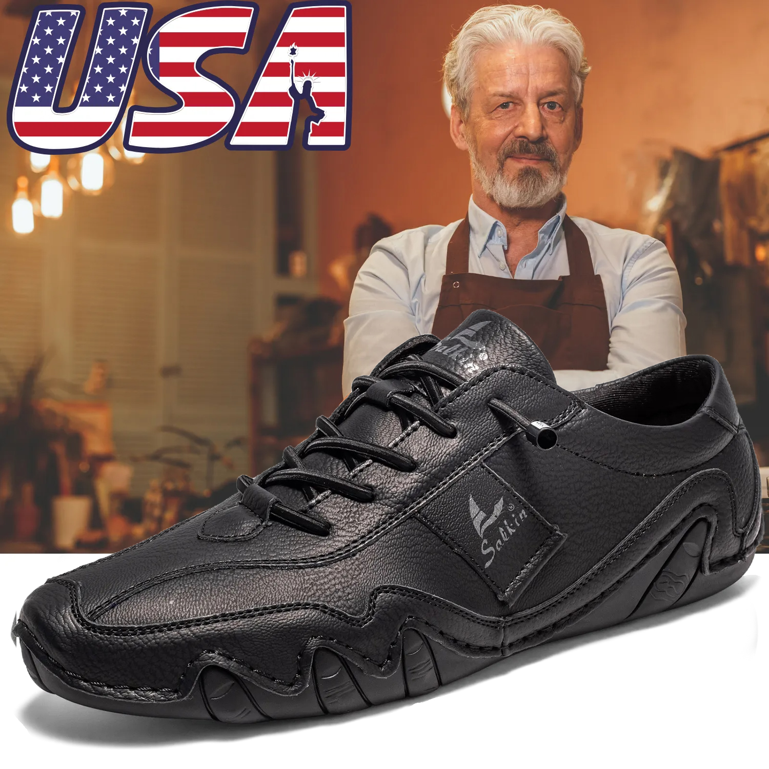 Retro Genuine Leather Shoes for men