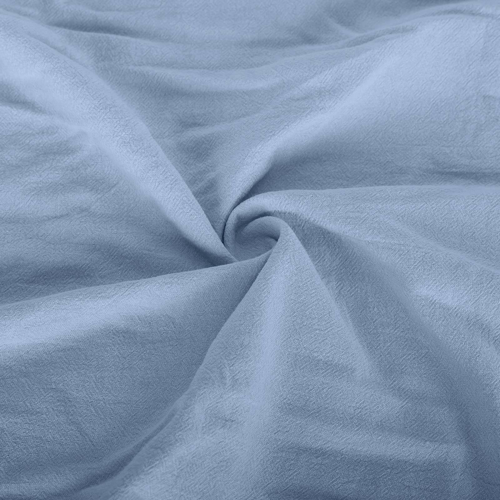 Mid-length V-neck half-sleeve cotton and linen loose version three-button pocket dress