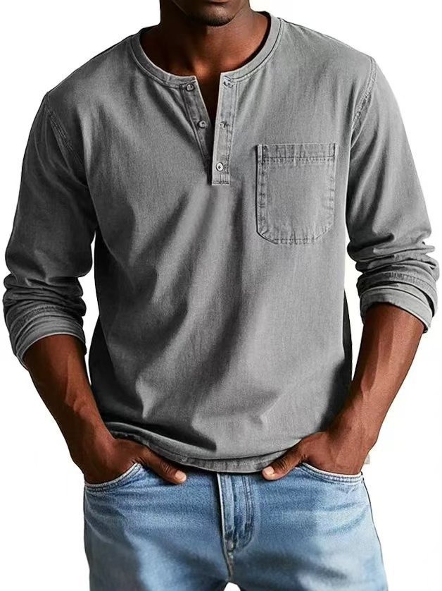 Men Stylish Round neck long sleeve T-shirt