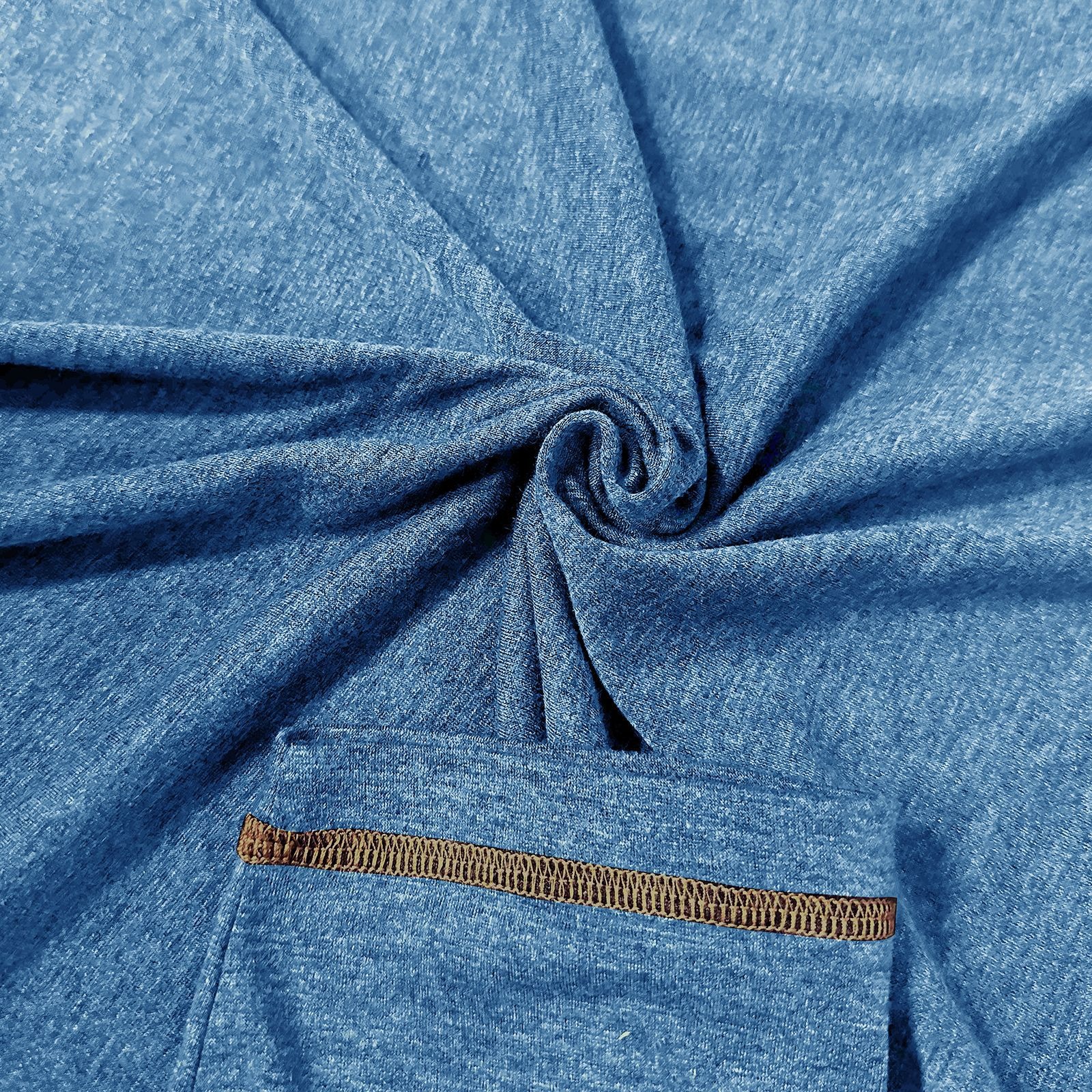 Men's crew neck long sleeve tough henley T-shirt