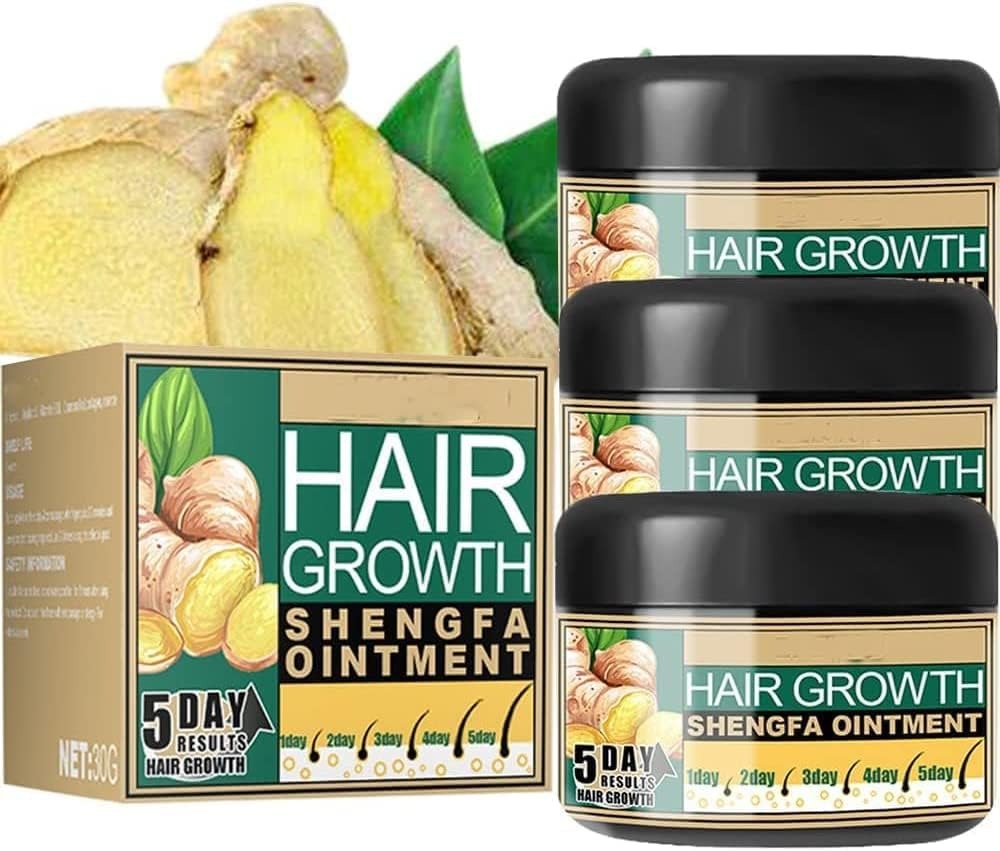 Ginger Hair Growth Cream Antidandruff & Antipruritic Balm with collagen