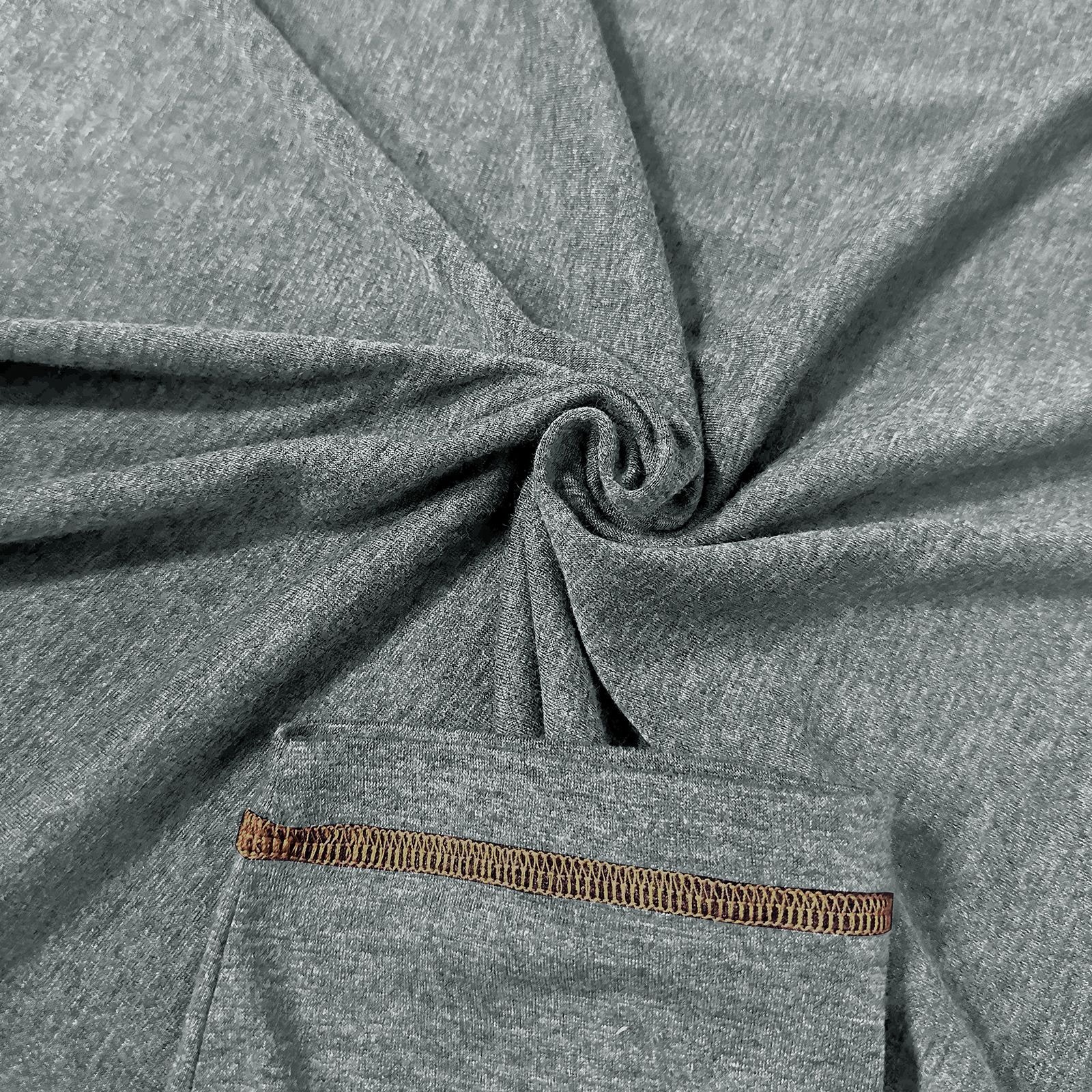 Men's crew neck long sleeve tough henley T-shirt