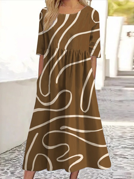Women's Mid-Length Dress for Spring & Summer