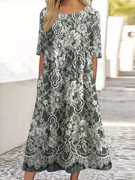 Women's Mid-Length Dress for Spring & Summer