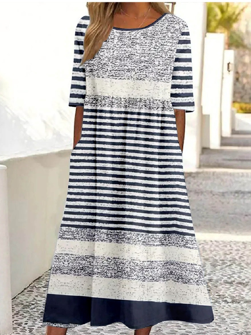 Women's Mid-Length Dress for Spring & Summer