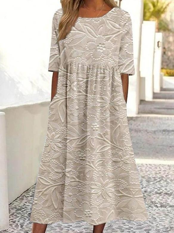 Women's Mid-Length Dress for Spring & Summer