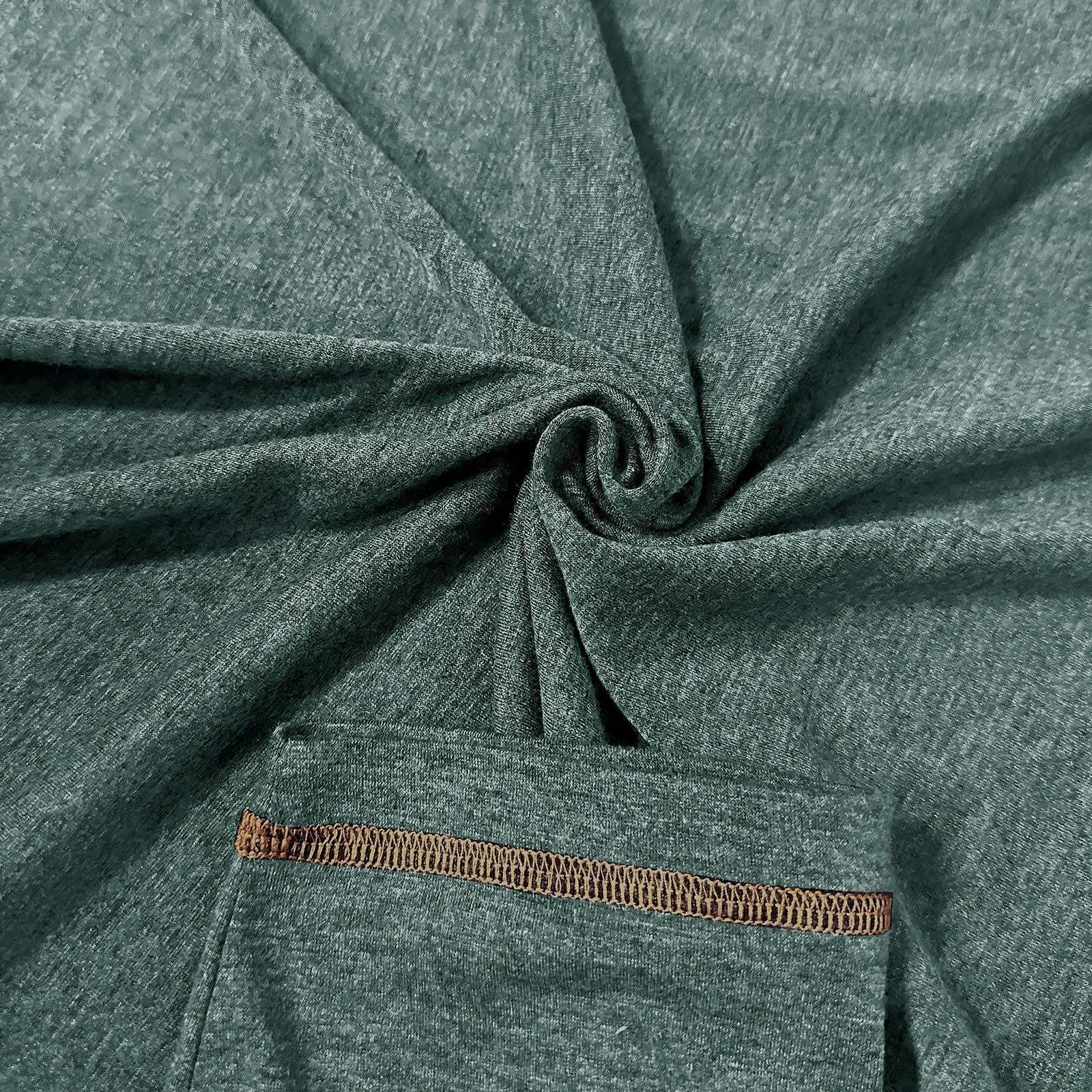 Men's crew neck long sleeve tough henley T-shirt