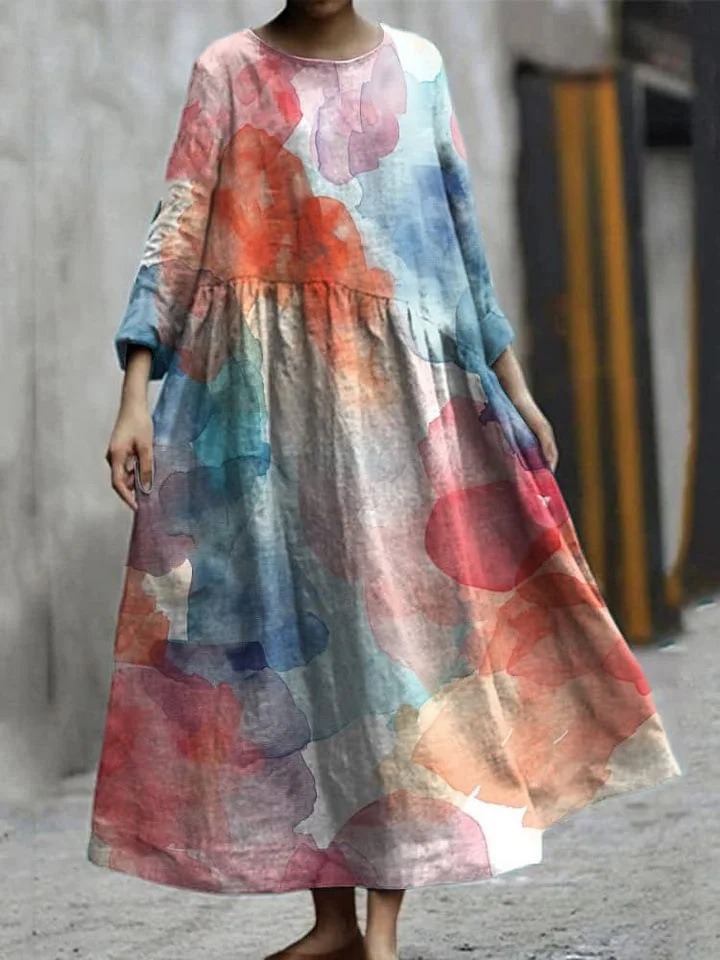 Printed Summer Fashion Urban Ladies Casual Loose Dress