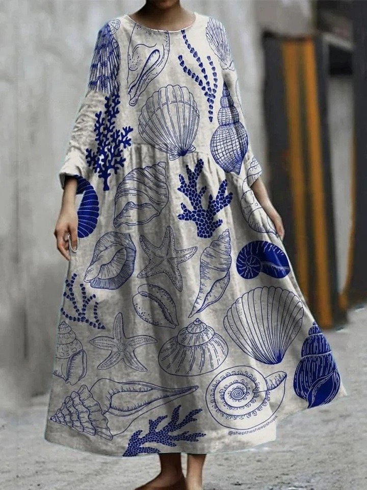 Printed Summer Fashion Urban Ladies Casual Loose Dress