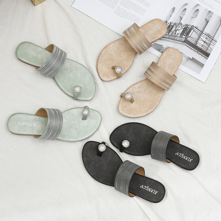 Women Casual Summer Flat Bottomed Sandals 