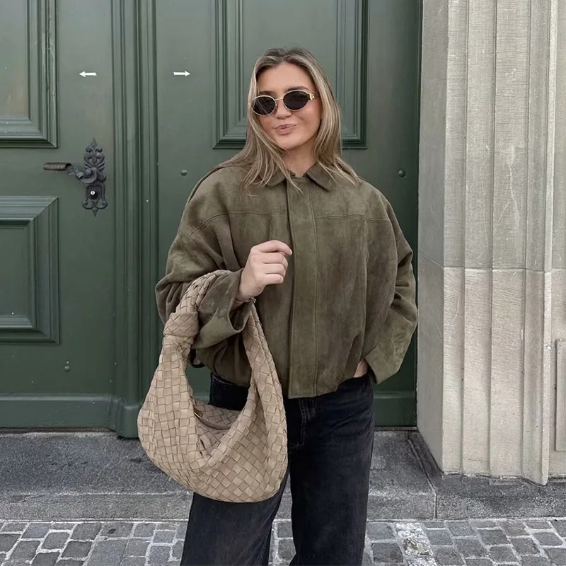 Women's Fashion Pilot Batwing Sleeve Loose Jackets