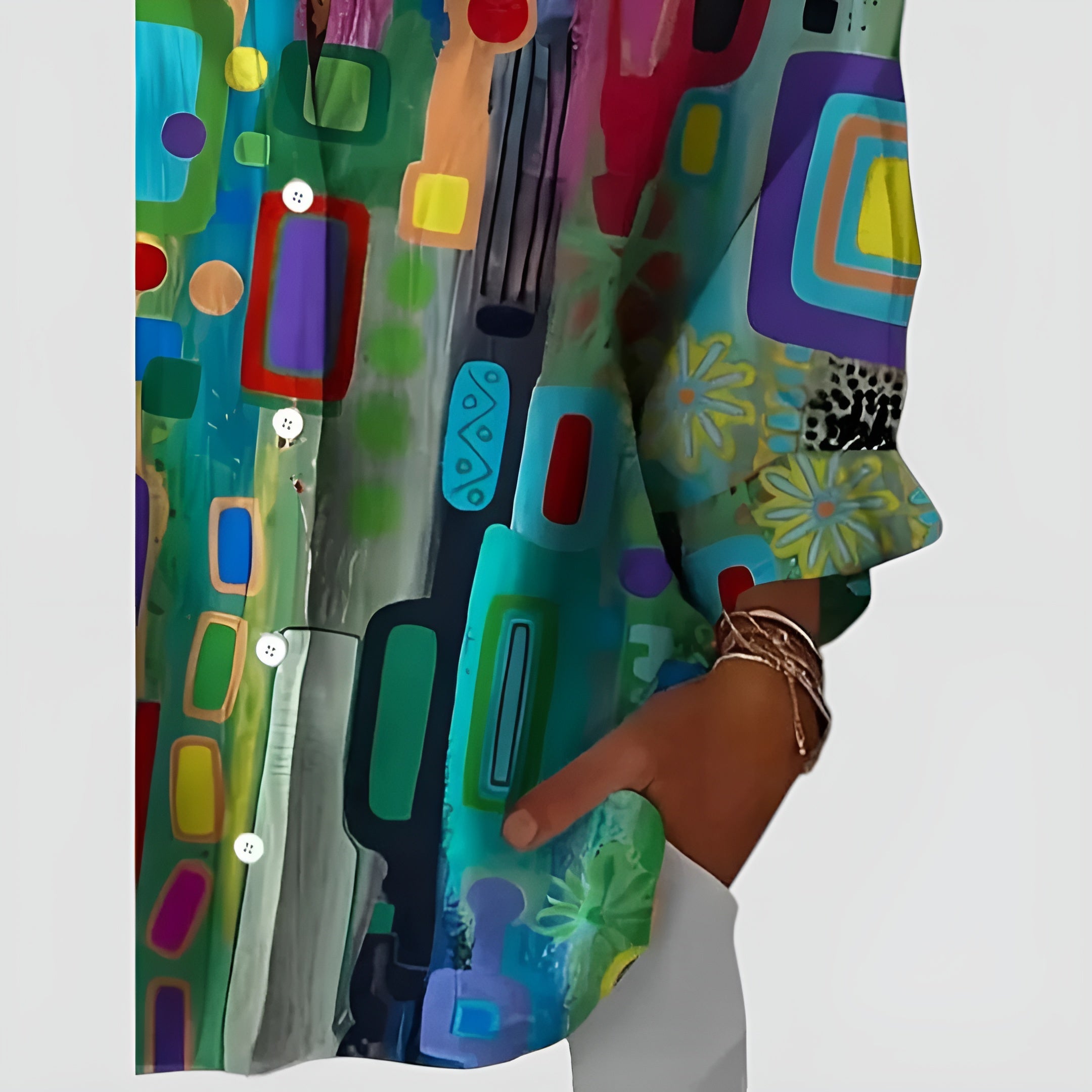 Stylish Abstract Multicolor Shirt