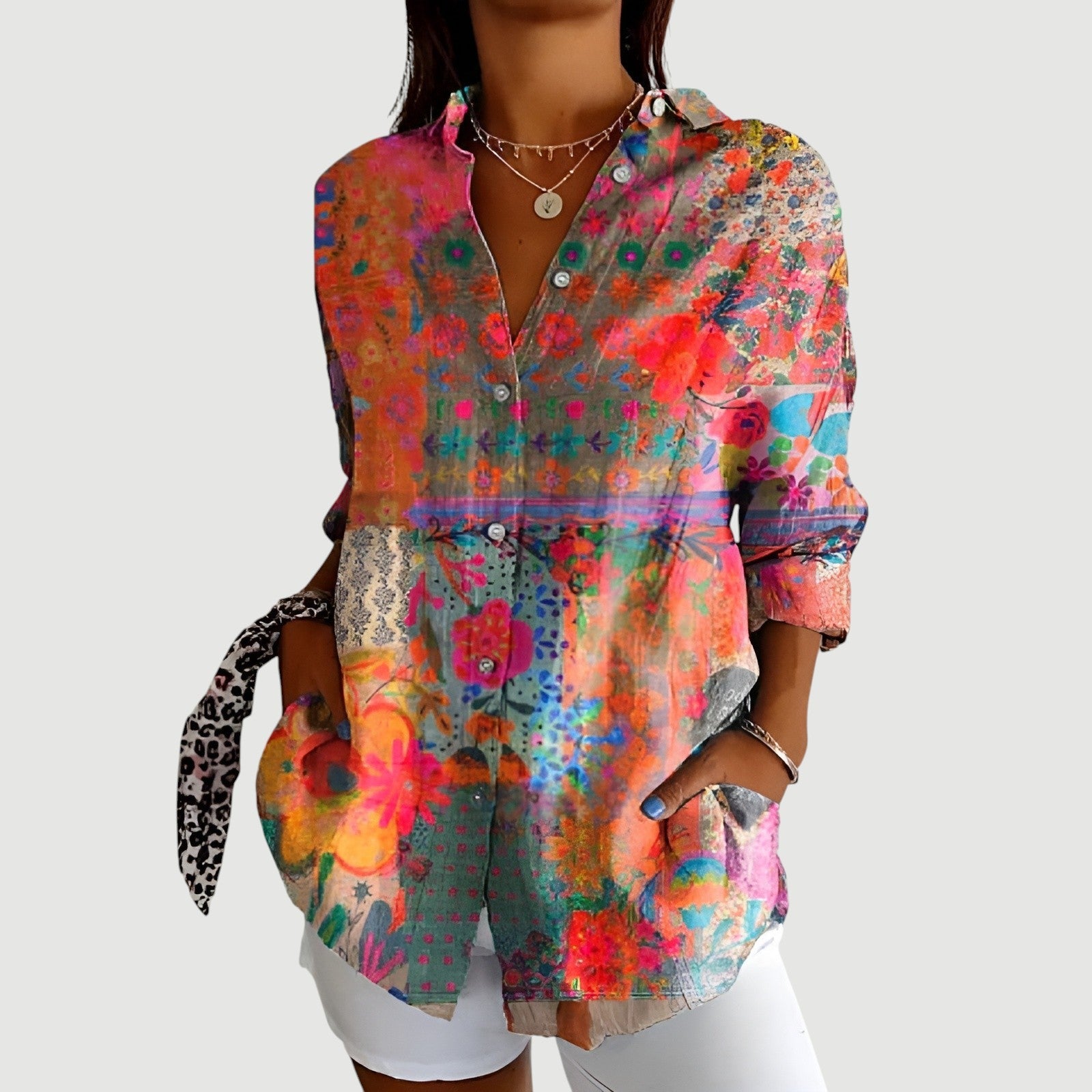 Stylish Abstract Multicolor Shirt