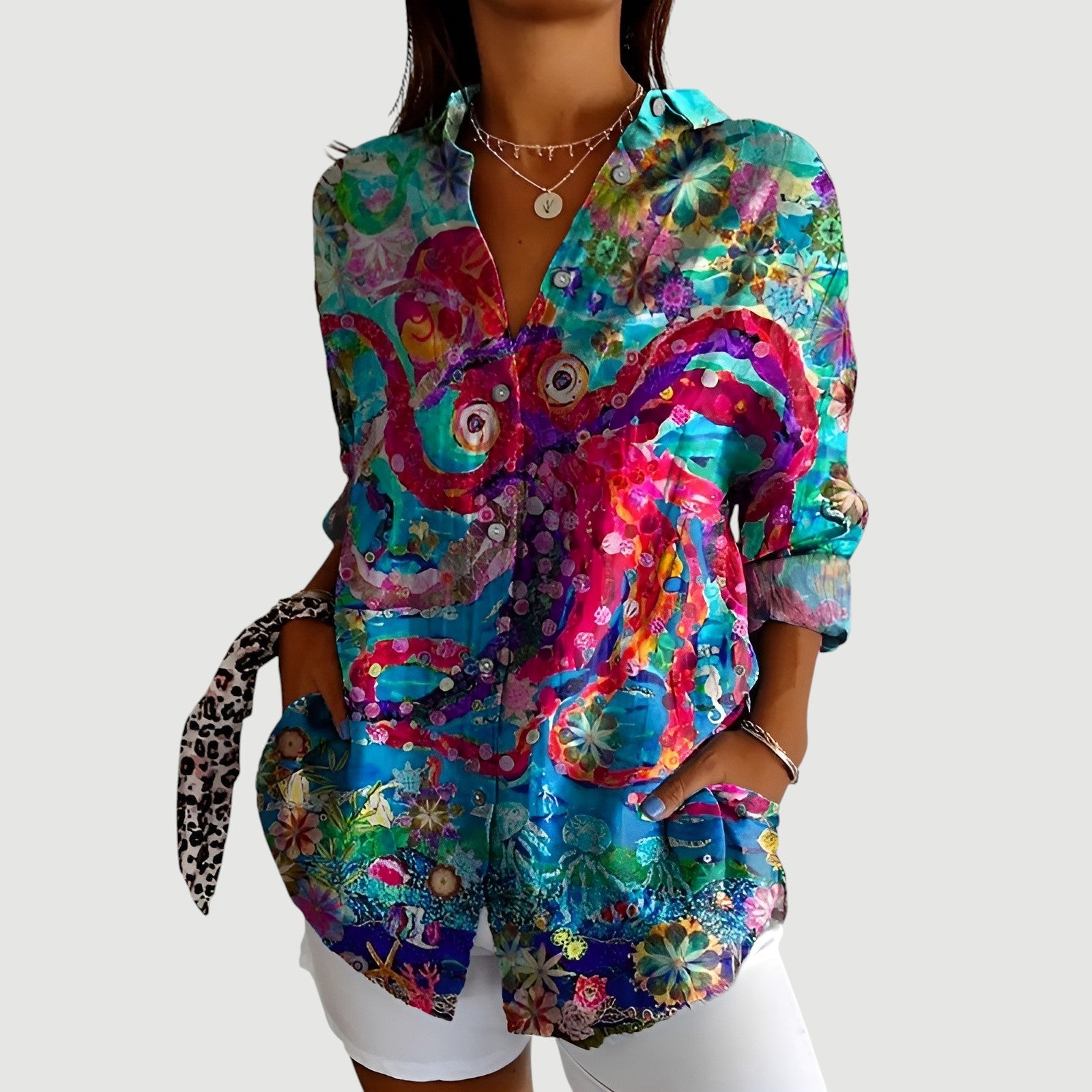 Stylish Abstract Multicolor Shirt