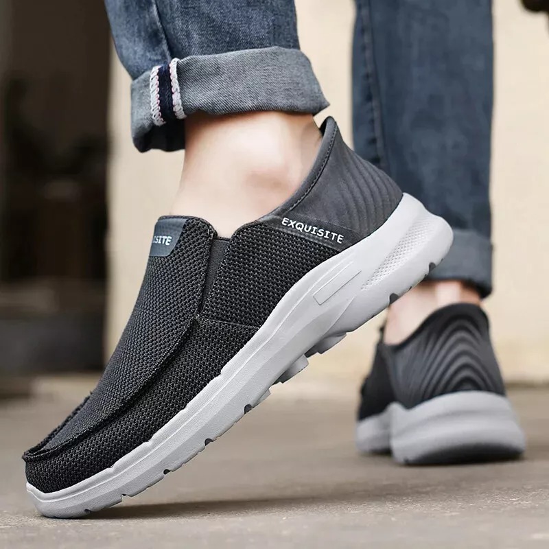 🔥LAST DAY 60% OFF🔥Men's Arch Support Hands-Free Slip-On Loafers, EVA Boat Shoes,Orthopedic Walking Shoes
