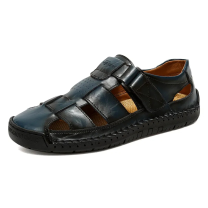 (🎉50 % Rabatt heute, nur heute – nicht verpassen) – Orthopädische Herrensandalen aus echtem australischem Kalbsleder ✅ Bequemes Gehen, Schmerzlinderung