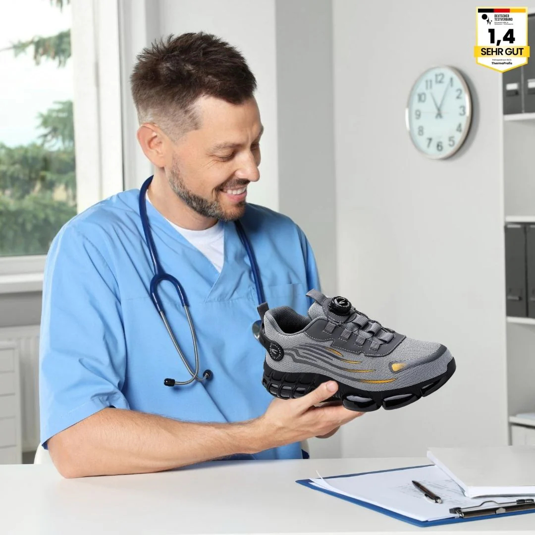 [🎁50% Rabatt heute, verpassen Sie es nicht] Ergonomische und schmerzlindernde Sicherheitsschuhe, Fußgewölbeunterstützung, verabschieden Sie sich von Gehbeschwerden