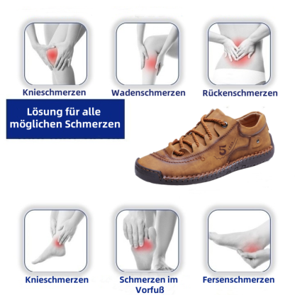 [🎉Heute 50% Rabatt - Nicht verpassen] Ergonomisch geformte orthopädische Schuhe - Premium-Leder + handgenäht