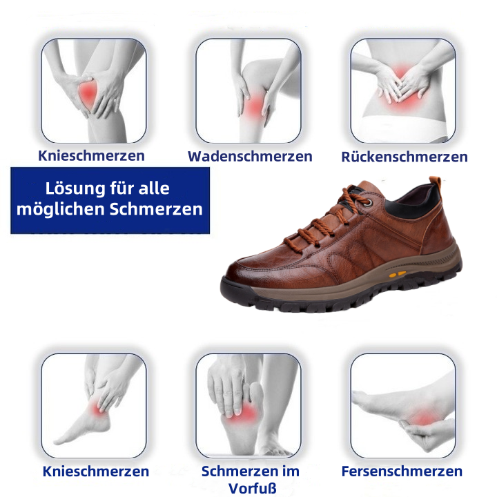 (🎉50% Rabatt heute, nicht verpassen) 🐂 Orthopädische Herrenschuhe aus australischem Kalbsleder 👞Handgenäht ✅Fußgewölbeunterstützung: Gehen