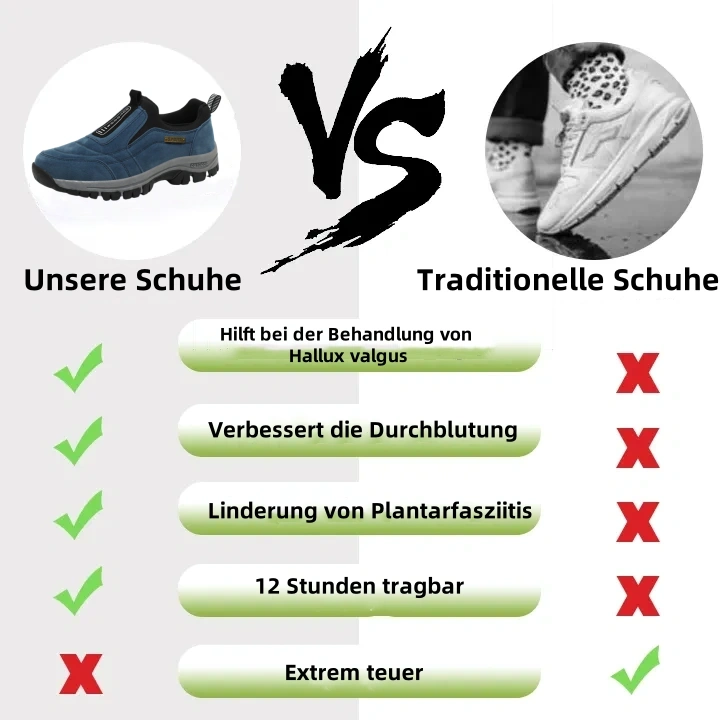 (🔥70% Rabatt heute - nicht verpassen) ⏰ - Weiche und bequeme Luxus-Wildleder-Orthopädieschuhe (stützend - lindert Fußschmerzen) zum Gehen