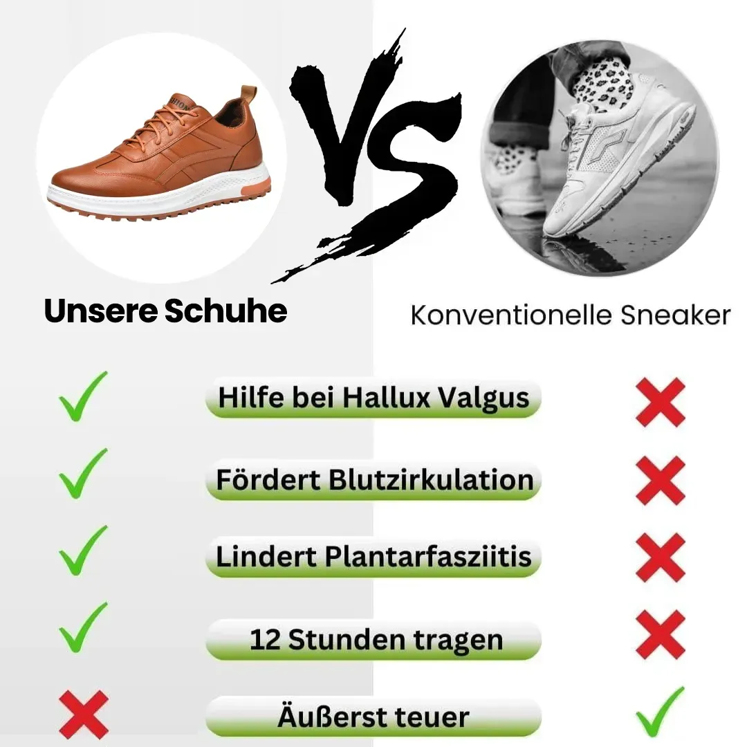 [⏰Heute 50 % Rabatt – nicht verpassen! ] 🔥 Medizinisch zertifizierte ergonomische Freizeitschuhe 👞 Handgenäht ✅ Fußgewölbeunterstützung für bequemes Gehen