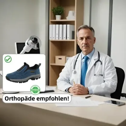 (🔥70% Rabatt heute - nicht verpassen) ⏰ - Weiche und bequeme Luxus-Wildleder-Orthopädieschuhe (stützend - lindert Fußschmerzen) zum Gehen