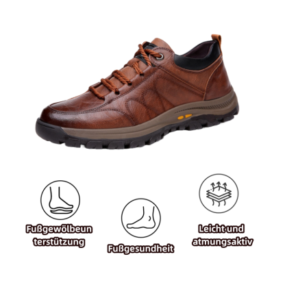 (🎉50% Rabatt heute, nicht verpassen) 🐂 Orthopädische Herrenschuhe aus australischem Kalbsleder 👞Handgenäht ✅Fußgewölbeunterstützung: Gehen