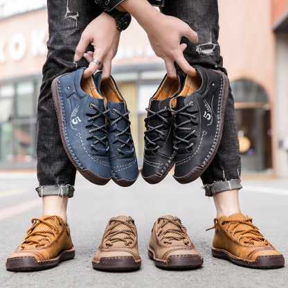 [🎉Heute 50% Rabatt - Nicht verpassen] Ergonomisch geformte orthopädische Schuhe - Premium-Leder + handgenäht