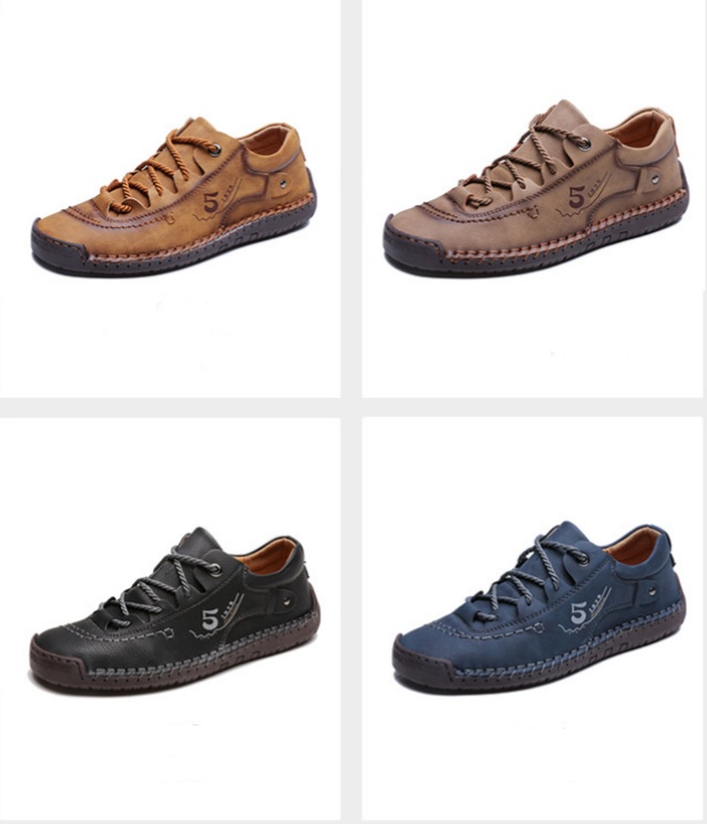 [🎉Heute 50% Rabatt - Nicht verpassen] Ergonomisch geformte orthopädische Schuhe - Premium-Leder + handgenäht