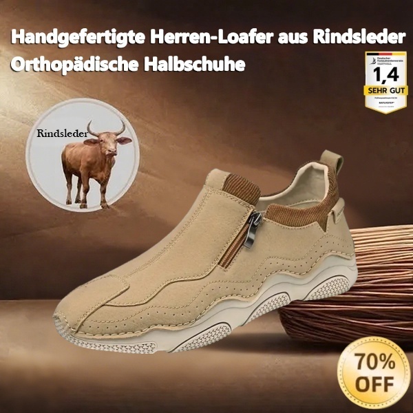 [Letzter Tag 70 % Rabatt – endet bald] 🐂 Herren-Loafer aus Kalbsleder