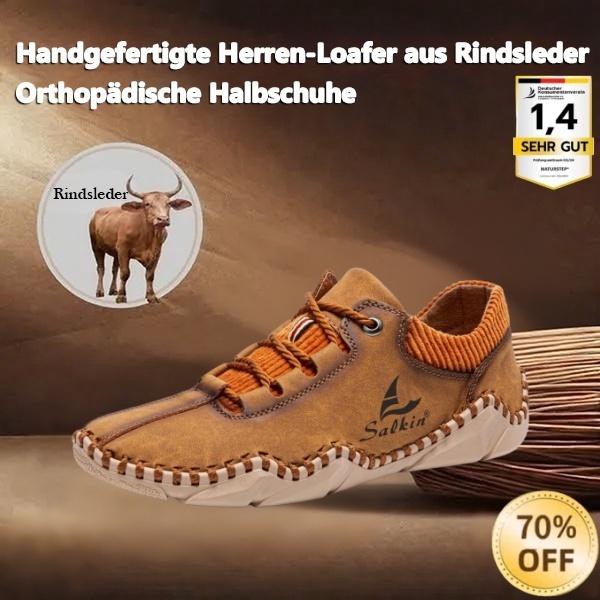 [Letzter Tag 70 % Rabatt – Nicht verpassen] 🐂 Herren-Loafer aus Kalbs