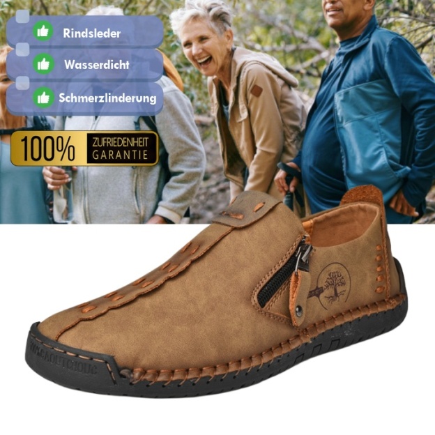 (🎉 Letzter Tag 70 % Rabatt, nicht verpassen) 🐂 Orthopädische Herrenschuhe aus Kalbsleder 👞 Fußgewölbeunterstützung ✅ Lindert Fußschmerzen - Bequemes Gehen