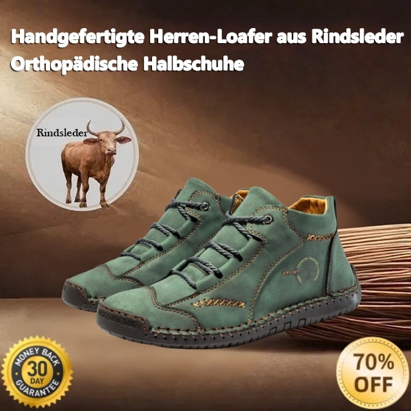 [Letzter Tag 70 % Rabatt – endet bald] 🔥 Orthopädische Herrenschuhe aus Kalbsleder 👞 Handgenäht ✅ Fußgewölbeunterstützung für bequemes Gehen