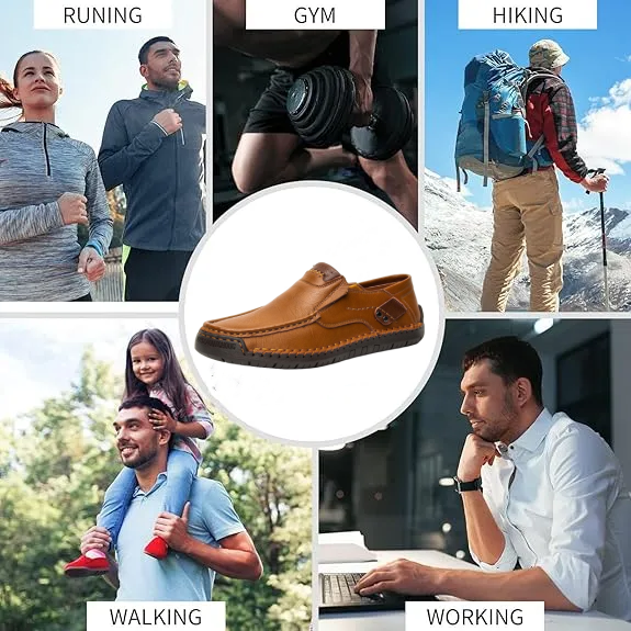 [Letzter Tag 70 % Rabatt – endet bald] 🔥 Herren-Loafer aus Kalbsleder 👞 Handgenäht ✅ Fußgewölbeunterstützung für bequemes Gehen