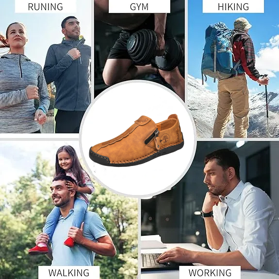 (🎉 Letzter Tag 70 % Rabatt, nicht verpassen) 🐂 Orthopädische Herrenschuhe aus Kalbsleder 👞 Fußgewölbeunterstützung ✅ Lindert Fußschmerzen - Bequemes Gehen