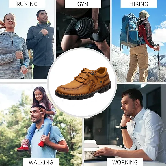 (🎉 Letzter Tag 70% Rabatt, nicht verpassen) 🐂 Orthopädische Herrenschuhe aus Kalbsleder 👞 Handgenäht ✅ Lindert Fußschmerzen - Bequemes Gehen