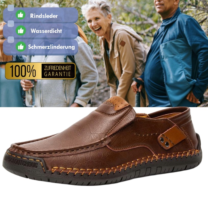 [Letzter Tag 70 % Rabatt – endet bald] 🔥 Herren-Loafer aus Kalbsleder 👞 Handgenäht ✅ Fußgewölbeunterstützung für bequemes Gehen