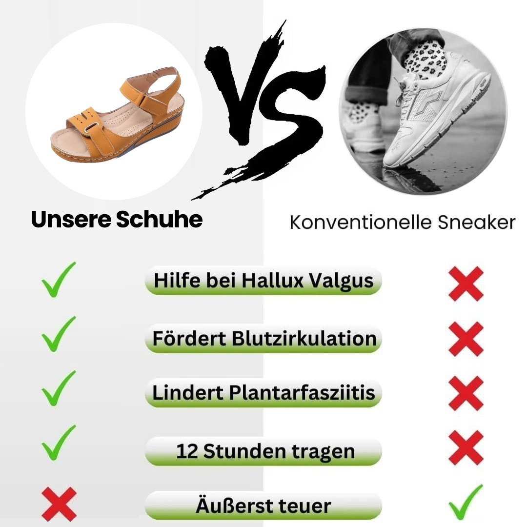 [🎁Heute zum halben Preis – nicht verpassen] Medizinisch zertifizierte ergonomische orthopädische Sandalen – schmerzfreies Gehen 👞 erleichtern das Gehen
