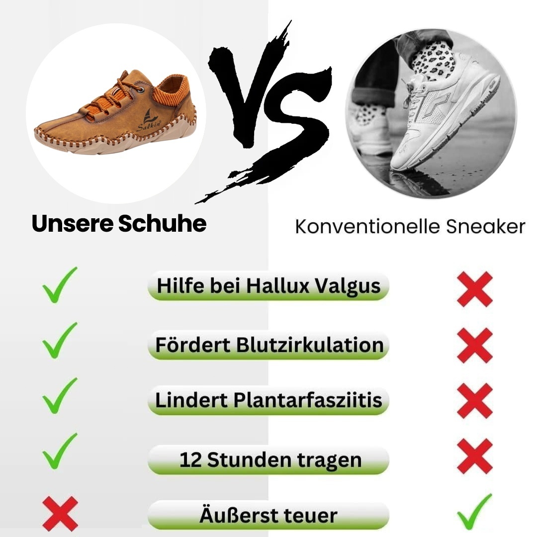 [Letzter Tag 70 % Rabatt – Nicht verpassen] 🐂 Herren-Loafer aus Kalbsleder 👞 Handgenäht ✅ Fußgewölbeunterstützung – Schmerzlinderung für bequemes Gehen