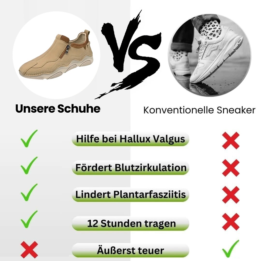 [Letzter Tag 70 % Rabatt – endet bald] 🐂 Herren-Loafer aus Kalbsleder 👞 Handgenäht ✅ Fußgewölbeunterstützung – Schmerzlinderung für bequemes Gehen