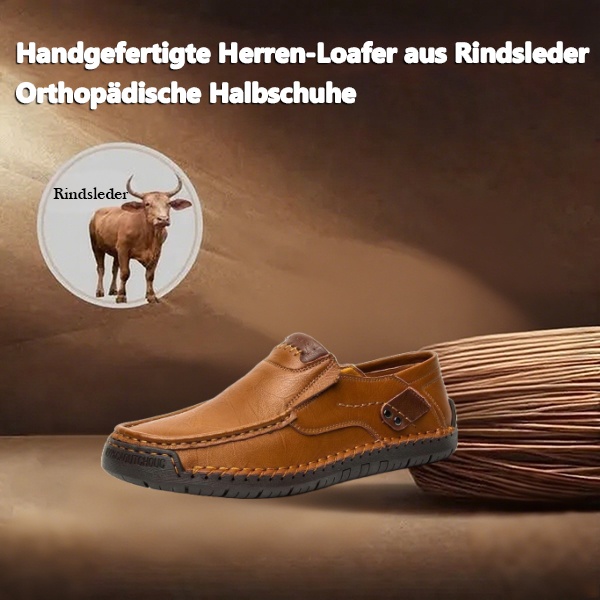 [70 % Rabatt am letzten Tag – endet bald] 🔥 Freizeitschuhe aus Kalbsleder für Herren 👞 Lindert Fußschmerzen ✅ Fußgewölbeunterstützung für bequemes Gehen