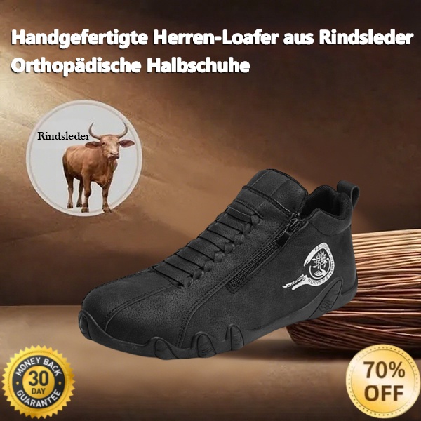 [70 % Rabatt am letzten Tag – endet bald] 🔥 Orthopädische Herrenschuhe aus Kalbsleder 👞 Einfaches An- und Ausziehen ✅ Fußgewölbeunterstützung für bequemes Gehen