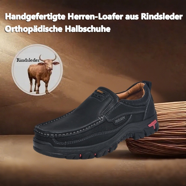 (🎉 Letzter Tag 70 % Rabatt, endet bald) 🐂 Orthopädische Herrenschuhe aus Kalbsleder👞 Fußgewölbeunterstützung✅ Lindert Fußschmerzen – Bequemes Gehen