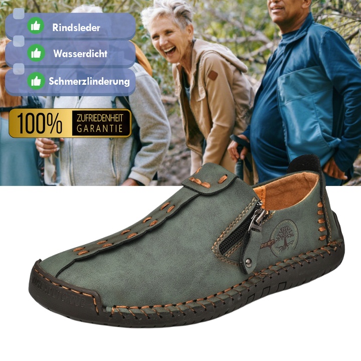 (🎉 Letzter Tag 70 % Rabatt, nicht verpassen) 🐂 Orthopädische Herrenschuhe aus Kalbsleder 👞 Fußgewölbeunterstützung ✅ Lindert Fußschmerzen - Bequemes Gehen