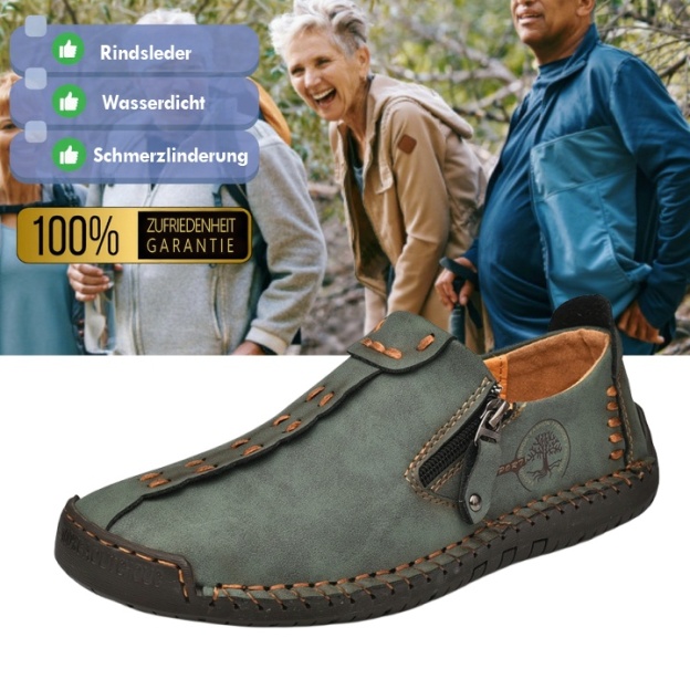 (🎉 Letzter Tag 70 % Rabatt, nicht verpassen) 🐂 Orthopädische Herrenschuhe aus Kalbsleder 👞 Fußgewölbeunterstützung ✅ Lindert Fußschmerzen - Bequemes Gehen