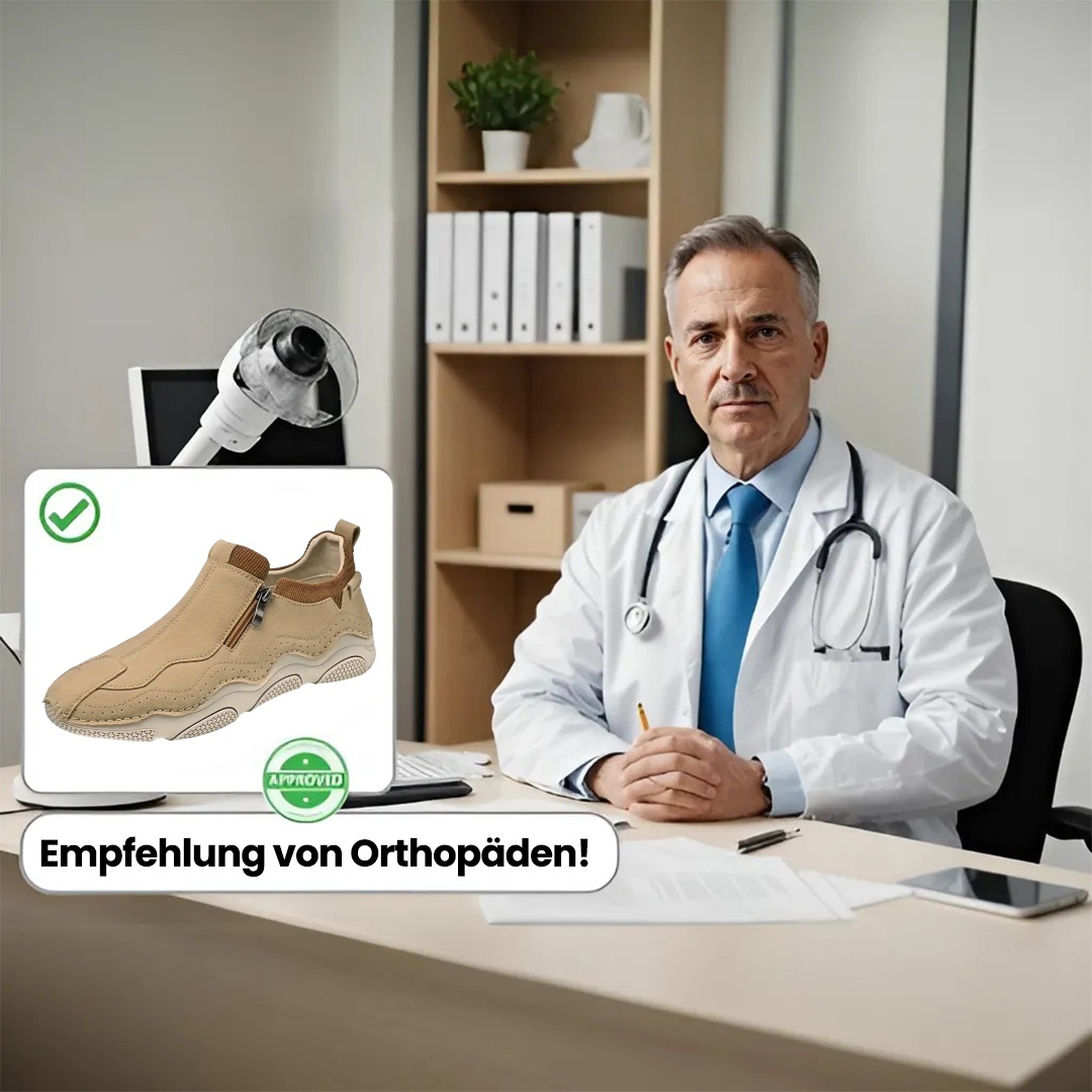 [Letzter Tag 70 % Rabatt – endet bald] 🐂 Herren-Loafer aus Kalbsleder 👞 Handgenäht ✅ Fußgewölbeunterstützung – Schmerzlinderung für bequemes Gehen