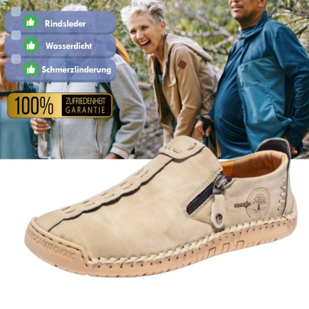 (🎉 Letzter Tag 70 % Rabatt, nicht verpassen) 🐂 Orthopädische Herrenschuhe aus Kalbsleder 👞 Fußgewölbeunterstützung ✅ Lindert Fußschmerzen - Bequemes Gehen