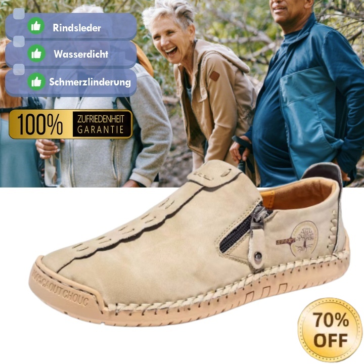 (🎉 Letzter Tag 70 % Rabatt, nicht verpassen) 🐂 Orthopädische Herrenschuhe aus Kalbsleder 👞 Fußgewölbeunterstützung ✅ Lindert Fußschmerzen - Bequemes Gehen
