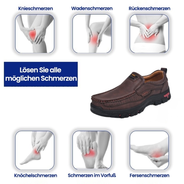 (🎉 Letzter Tag 70 % Rabatt, endet bald) 🐂 Orthopädische Herrenschuhe aus Kalbsleder👞 Fußgewölbeunterstützung✅ Lindert Fußschmerzen – Bequemes Gehen
